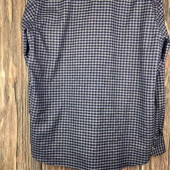 Men’s Joseph Abboud 💯 Cotton Non-Iron Blue & Gray Buttoned Down Shirt- Sz XL - Picture 11 of 12